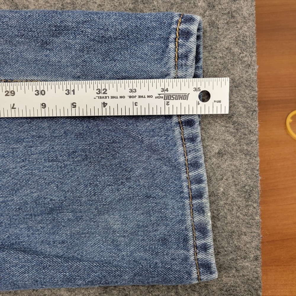 Levis 550 Jeans Mens 40x36 Blue Red Tab Americana Straight Leg Streetwear Dad - Picture 10 of 13